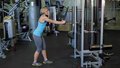 Exercise Guides: Rope Straight-Arm Pulldown, Female Clip