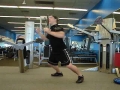 Football Training For Lineman: Standing Chest Press