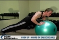 Push Up: Hands On Exercise Ball