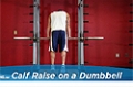 Exercise Guides: Calf Raise On A Dumbbell, Male/Short Clip