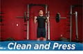 Exercise Guides: Clean And Press, Male/Short Clip
