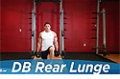 Exercise Guides: Dumbbell Rear Lunge, Male/Short Clip