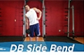 Exercise Guides: Dumbbell Side Bend, Male/Short Clip
