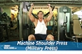 Exercise Guides: Machine Shoulder (Military) Press, Male/Short Clip