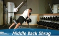 Exercise Guides: Middle Back Shrug, Male/Short Clip