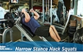 Exercise Guides: Narrow Stance Hack Squats, Male/Short Clip