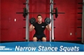 Exercise Guides: Narrow Stance Squats, Male/Short Clip