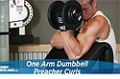 Exercise Guides: One Arm Dumbbell Preacher Curl, Male/Short Clip
