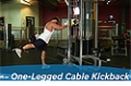 Exercise Guides: One-Legged Cable Kickback, Male/Short Clip