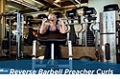 Exercise Guides: Reverse Barbell Preacher Curls, Male/Short Clip