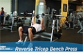 Exercise Guides: Reverse Triceps Bench Press, Male/Short Clip