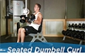 Exercise Guides: Seated Dumbbell Curl, Male/Short Clip