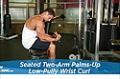 Exercise Guides: Seated Two-Arm Palms-Up Low-Pulley Wrist Curl, Male/Short Clip