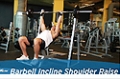 Exercise Guides: Barbell Incline Shoulder Raise, Male/Short Clip