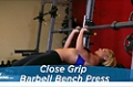 Exercise Guides: Close-Grip Barbell Bench Press, Male/Short