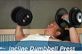 Exercise Guides: Incline Dumbbell Press, Male/Short Clip