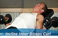 Exercise Guides: Incline Inner Biceps Curl, Male/Short Clip