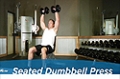 Exercise Guides: Seated Dumbbell Press, Male/Short Clip