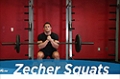 Exercise Guides: Zecher Squats. Male/Short Clip