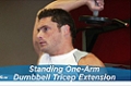 Exercise Guides: Standing One-Arm Dumbbell Triceps Extension