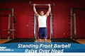 Exercise Guides: Standing Front Barbell Raise Over Head, Mal
