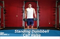 Exercise Guides: Standing Dumbbell Calf Raise, Male/Short Cl