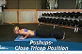 Exercise Guides: Pushups - Close Tricep Position, Male/Short Clip