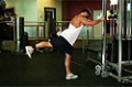 Exercise Guides: One-Legged Cable Kickback, Male/Long Clip