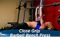 Exercise Guides: Close-Grip Barbell Bench Press, Female/Short Clip