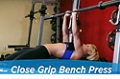 Exercise Guides: Close-Grip Bench Press, Female/Short Clip